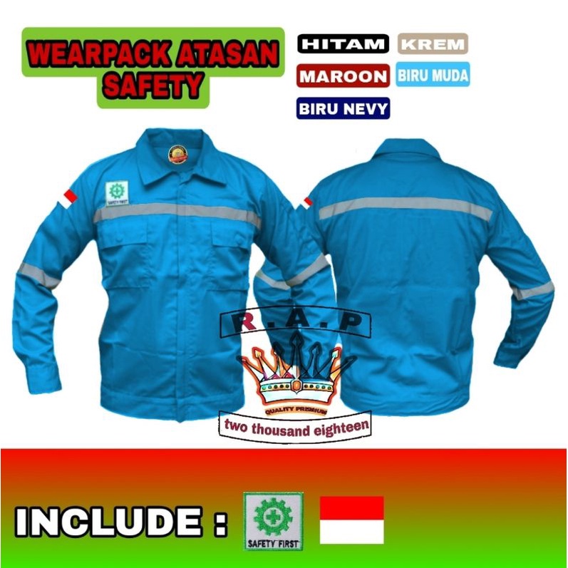 Diskont Waerpack Atasan Proyek Safety / Baju Kerja Safety /Kameja Proyek / Baju Kerja Lapangan