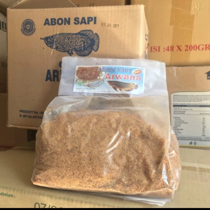 

SALE !!! ABON SAPI CAP ARWANA KEMASAN 1KG READYY