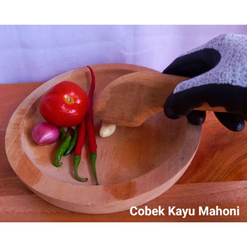 Awet Terlaris Cobek Dari Tanah Liat + Ulekan Dari Kayu Terbaik