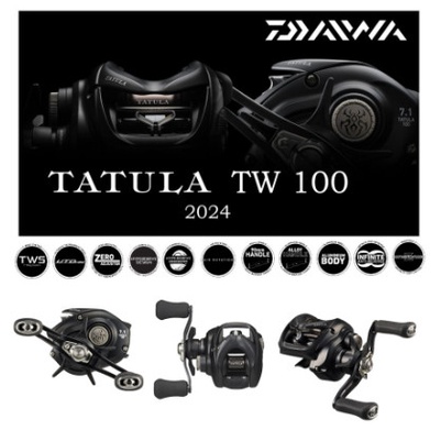 GULUNGAN PANCING REL RELL DAIWA 2024 TATULA TW 100 BAITCASTING BC