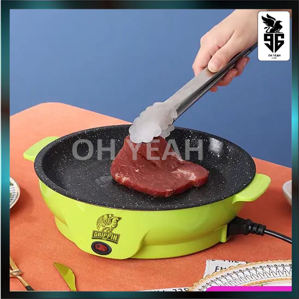 Promo  Cooker Bbq Panci Listrik Anti Lengket Wajan Penggorengan Listrik - Panggangan Listrik