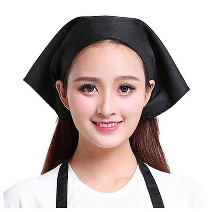 Topi Koki Wanita Topi Chef Segitiga