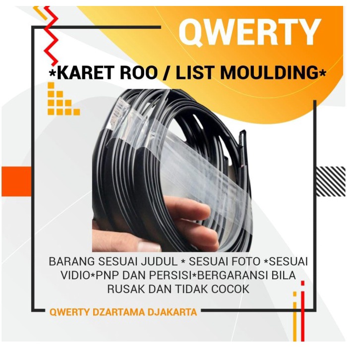 TERLARIS KARET ROOF /LIST MOULDING /KARET ATAP MOBIL AYLA ORIGINAL 100%