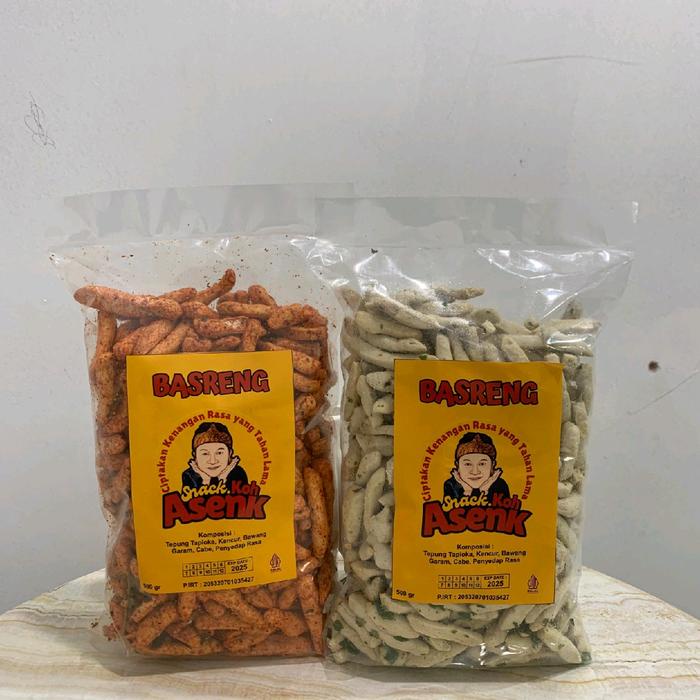 

Basreng Pedas dan Original Daun Jeruk Renyah Kriukkk By Snack Koh Asenk Cemilan Makanan Food Goreng