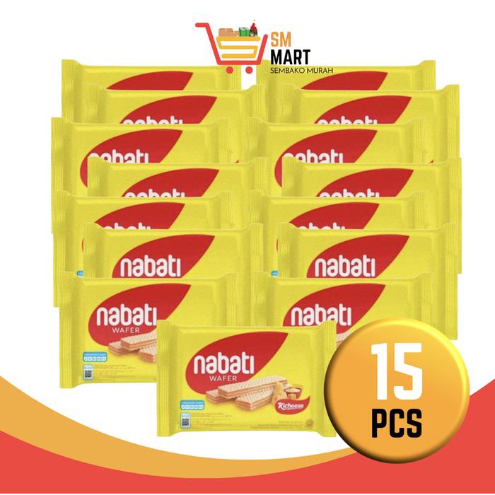 

[ECERAN 15 PCS] NABATI KEJU NABATI COKLAT 39 GRAM NABATI 2000