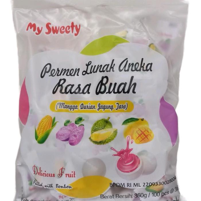 

Permen Lunak Susu Jeli 1 pack isi 100 pcs aneka rasa buah buahan