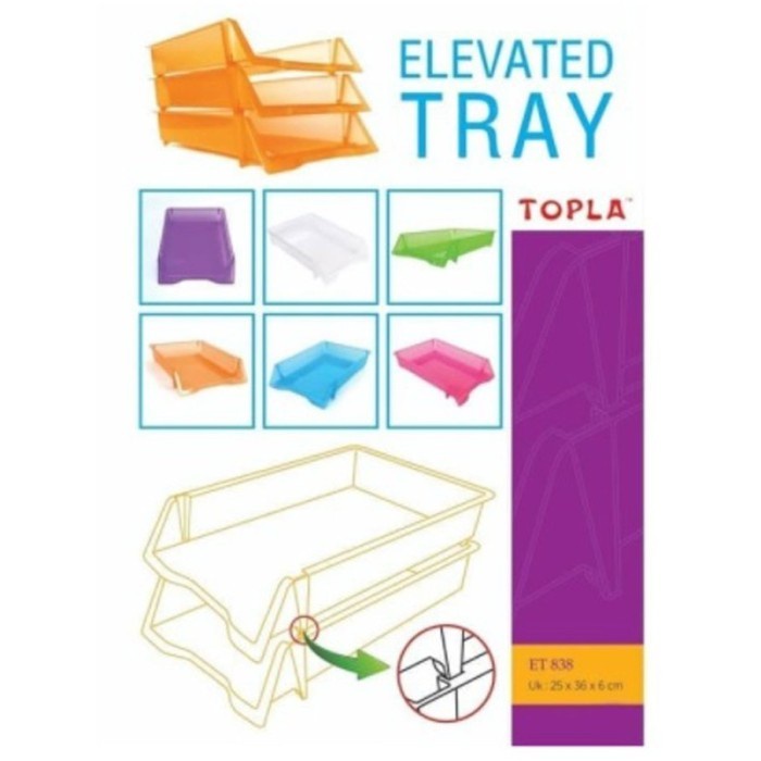 

[tmr] - Rak Meja Rak Dokumen Kertas 3 Susun - Document Tray