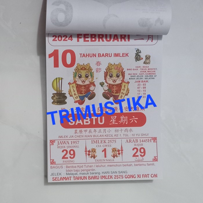 

[tmr] - Kalender Harian Feng Shui FengShui 2021 Bahasa Indonesia