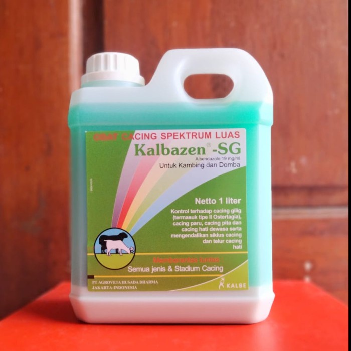 Ready Stock Kalbazen Sg (Obat Cacing Ampuh Domba Dan Kambing) 1 Liter