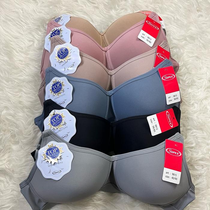 SALE TERHOTT BRA SOREX SILKY SOFT BH HARIAN BUSA TANPA KAWAT LUSINAN (9815) READYY