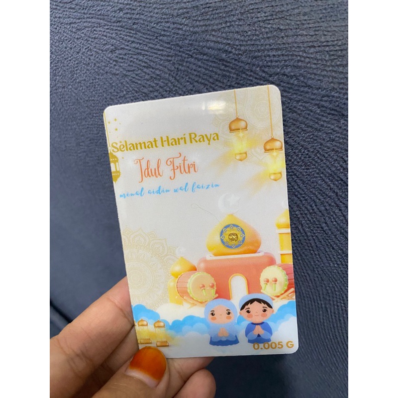 BABY GOLD HARI RAYA IDUL FITRI 0.005 GRAM EMAS MINI LOGAM MULIA GIFT SERIES COCOK BUAT