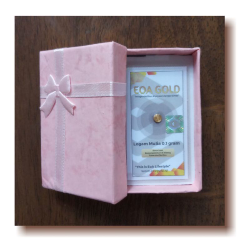 [Free Amplop] EOA GOLD 0,1 gram / Logam Mulia EOA GOLD