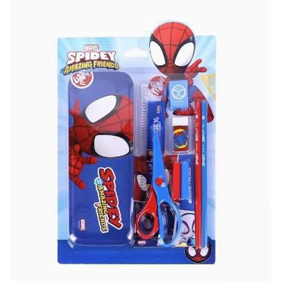 

Paket Alat tulis Set Stationery Marvel Spiderman Gunting Penghapus Kotak Pensil Kode 1184