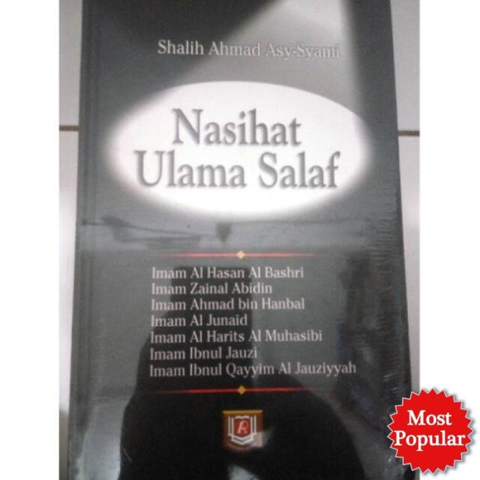 

Nasihat Ulama Salaf Kode 753