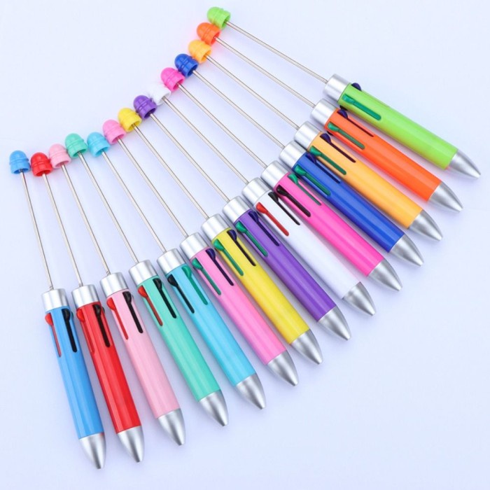 

New Marking DIY 4 Color Beaded Pen Creative Signing Writing DIY Kode 397