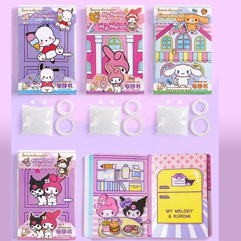 Bergaransi Quiet Book Paper Dreambaby / Sanrio Quiet Book Paper Stiker Sanrio / Mainan Sanrio Doll