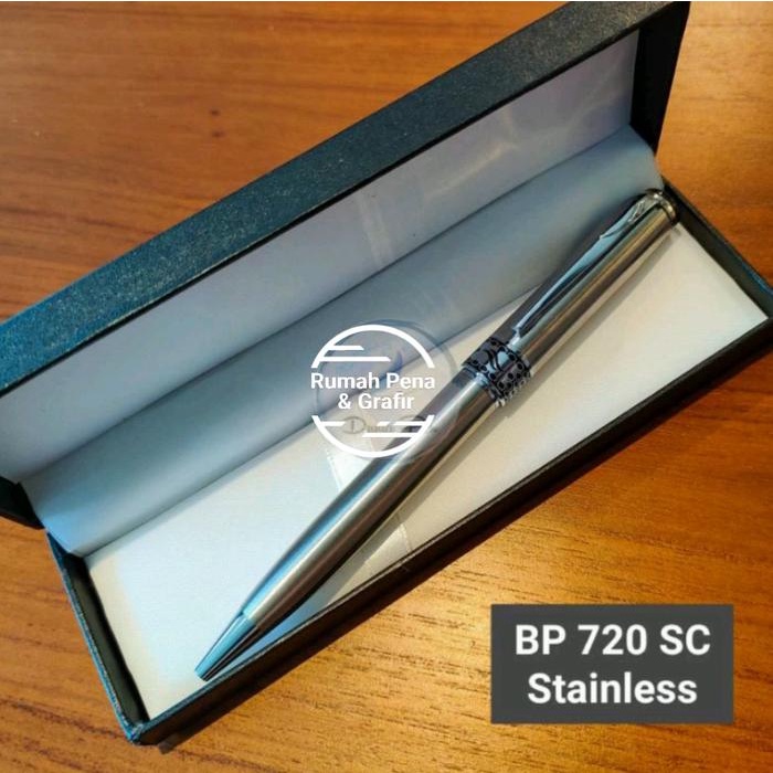 

Bollpoint Metal Stainless Exlusive Gratis Box & Grafir Nama Stationery Kode 1288