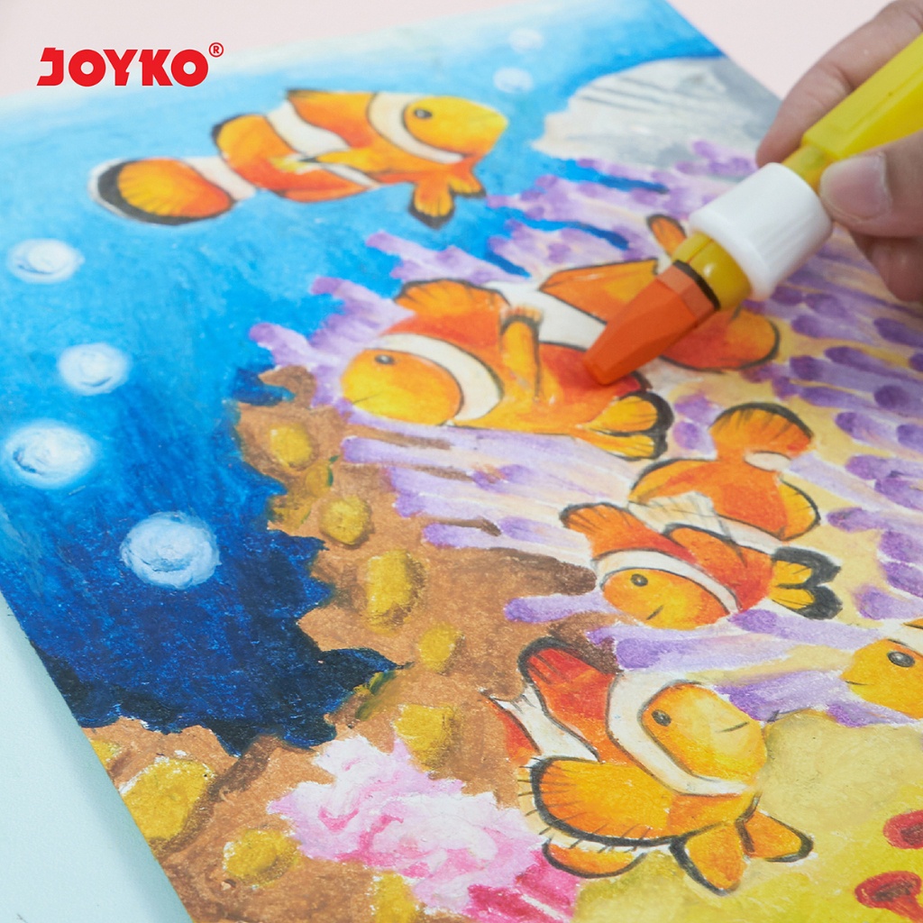 

Awet Joyko Oil Pastel Crayon 12 24 36 48 55 100 Colours Krayon Joyko Minyak Warna