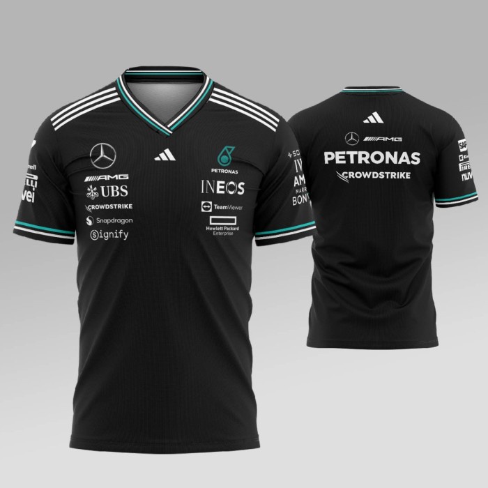 Terbaru Kaos Jersey F1 Mercedes Amg Formula One Racing Team 2025