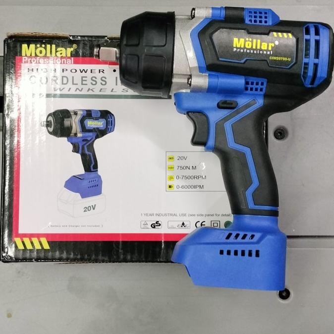 MOLLAR CIW20750-U UNIT ONLY CORDLESS IMPACT WRENCH 20V BUKA BAUT MOBIL