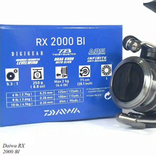 Sale Ril Daiwa Rx 2500 Bi 3000 Bi 4000 Bi Ril Kuat