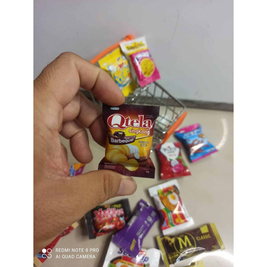 

mainan snack makanan miniatur isi 5