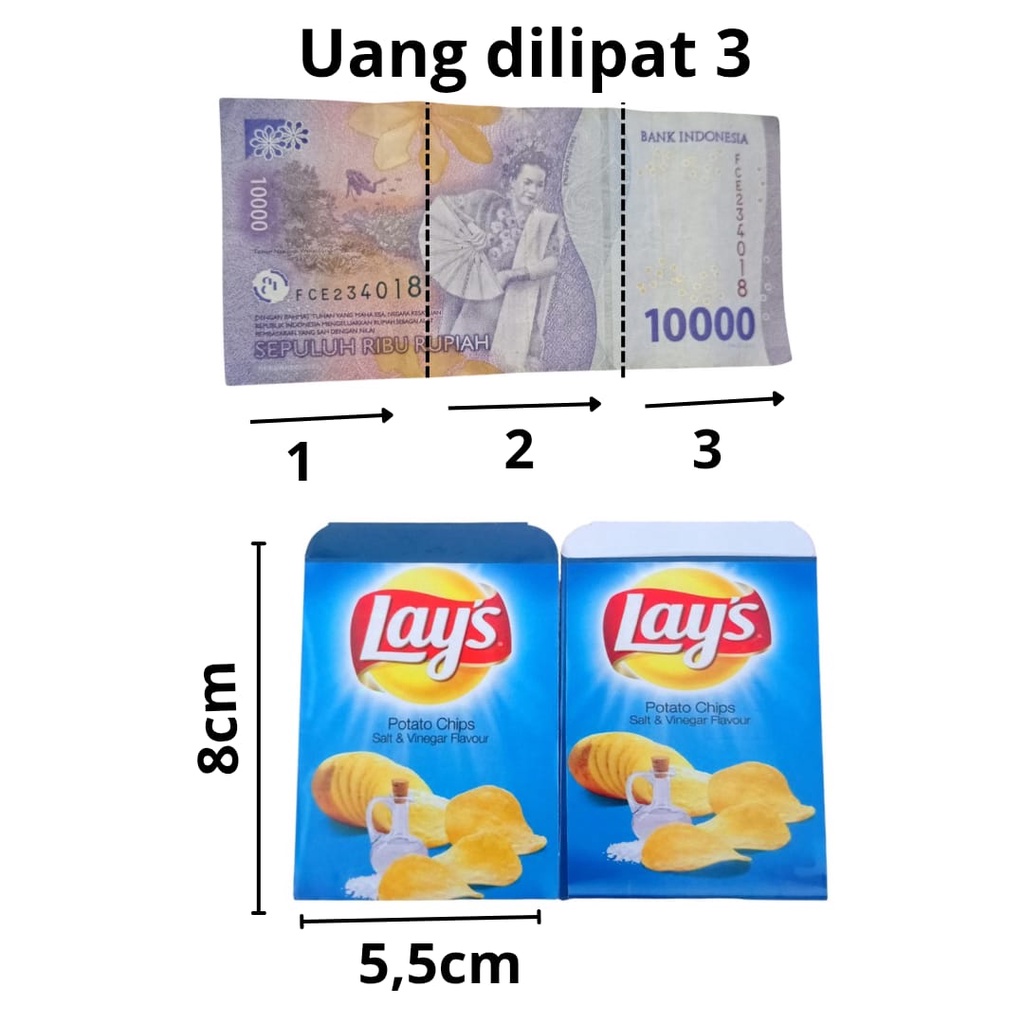 

Amplop Lebaran Ukuran Kecil Motif Snack isi 10 Lembar
