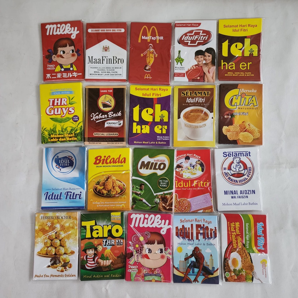 

Amplop Lebaran Snack Karakter BTS / Angpao Lebaran Idul Fitri