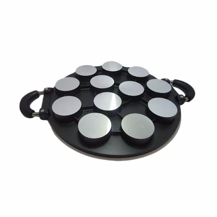 

SELALU ADA - (FREE SUTIL) Cetakan Martabak Mini SUGGO / HC 12 Lubang Datar plus Tutup Kaca anti