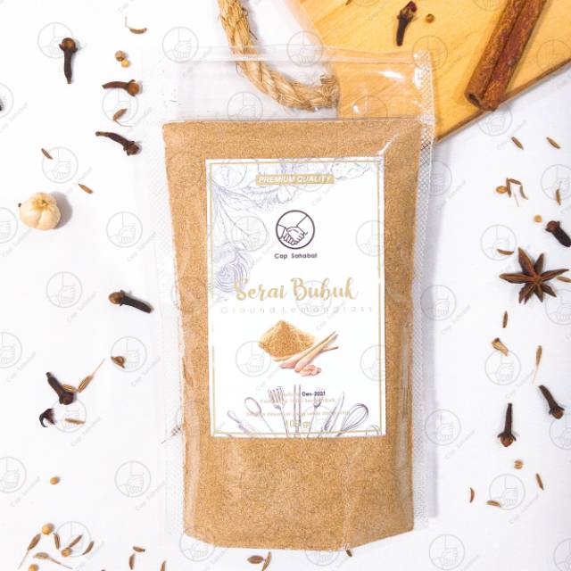 

HJE 100gr Sereh Bubuk / Serai Bubuk / Murni / Ground Lemongrass / Rempah / JSR 100% PREMIUM QUALITY