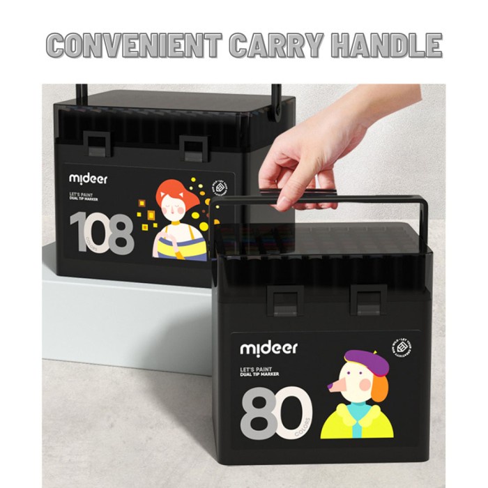 

Mideer Oil-Based Dual Tip Marker Perlengkapan Mewarnai Anak