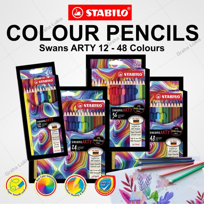 

STABILO Swans ARTY Colored Pencils / Pensil Warna