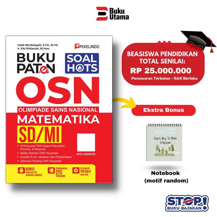 

Buku Paten Olimpiade Sains Nasional Matematika (Osn Mtk) Sd/Mi Soft Cover