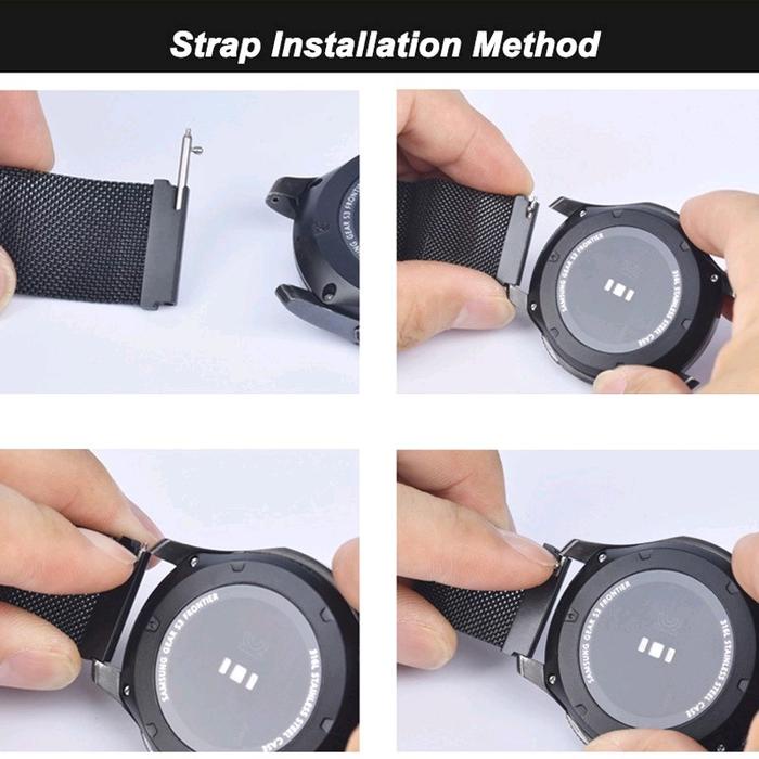 Strap Stainless Realm3 Watch 2/2 Pro Steel Tali Jam Terlaris