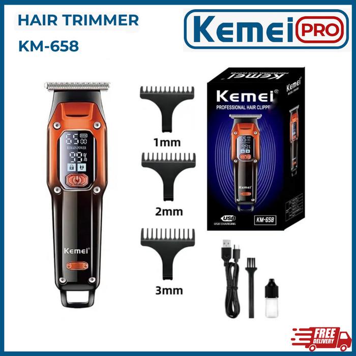 Kemei 658 Alat Cukur Rambut Kemei Km 658 Kemei Hair Trimmer Cukur Kumis Jenggot Km-658 Kemei 658