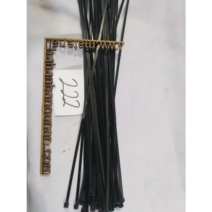 

cable ties warna hitam 400 mm kabel tis 40 cm ecer pengikat black