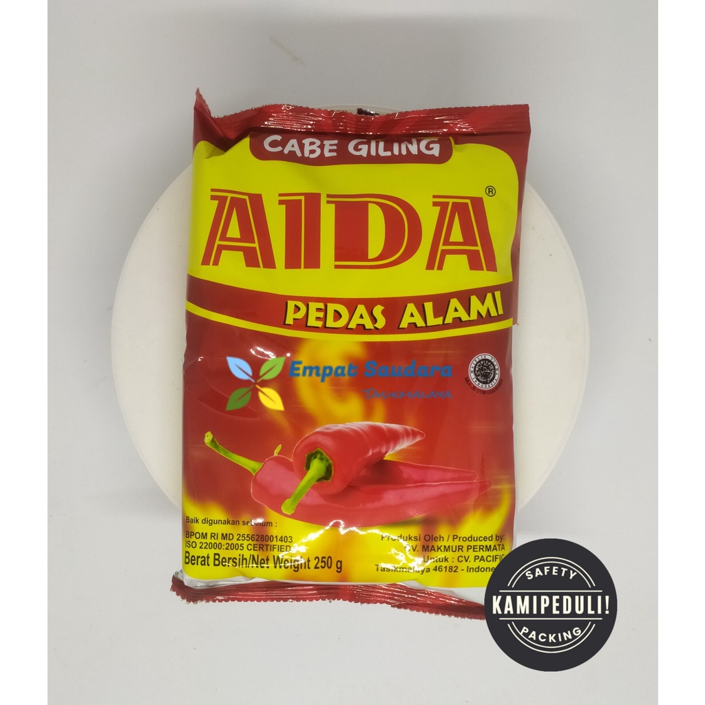 

HJE CABE BUBUK MERK AIDA KEMASAN 250 GR