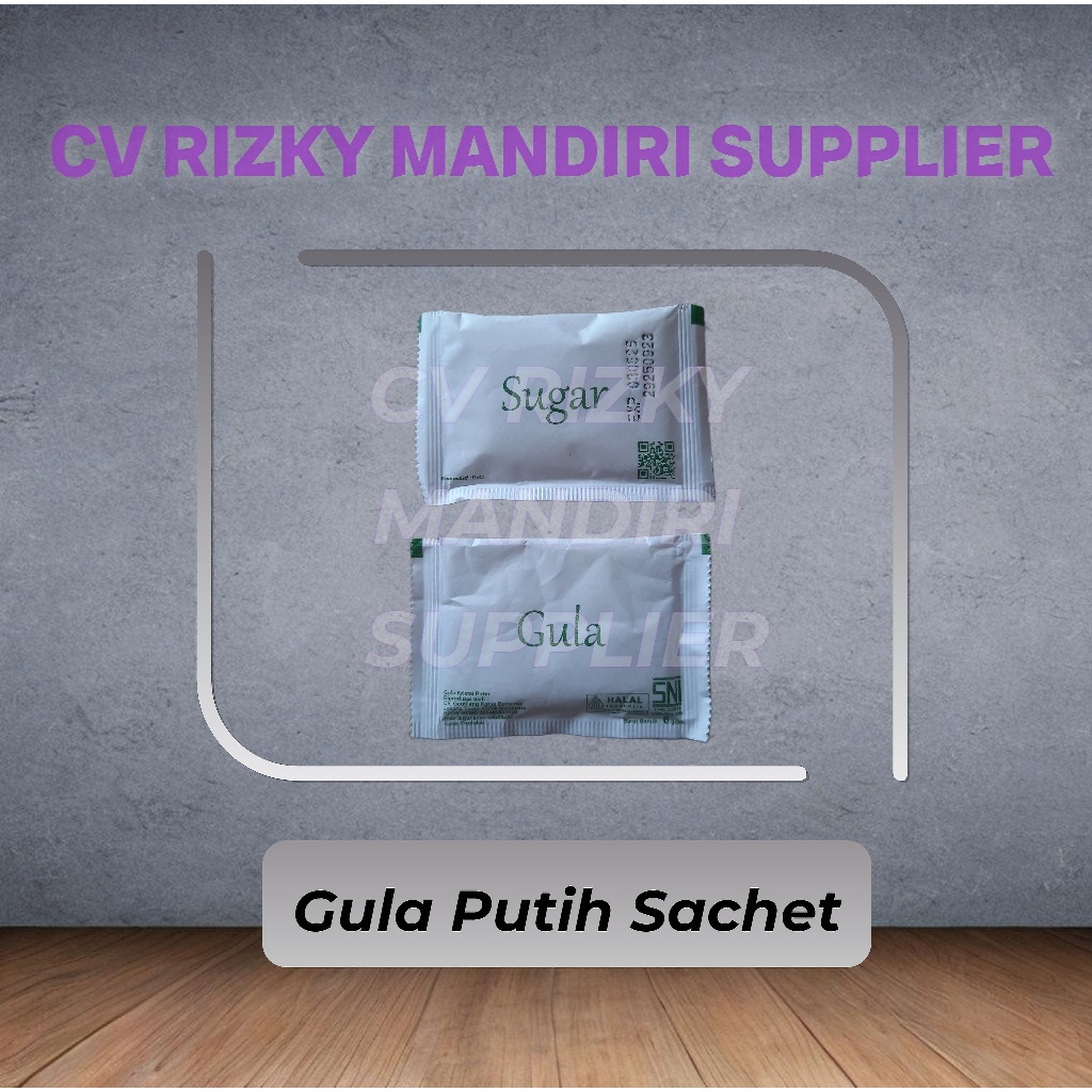 

HJE Gula putih sachet 6gr ber SNI isi 250 pcs / white sugar sachet