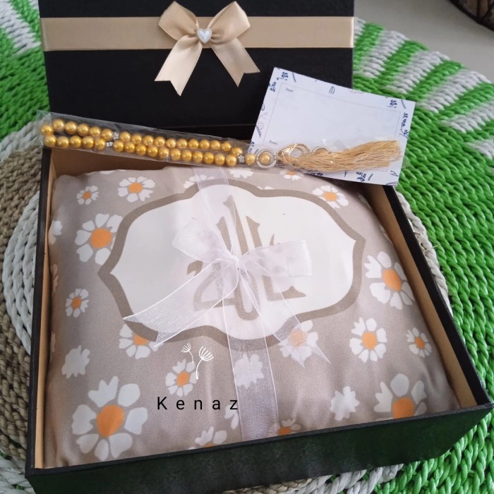 

KADO HADIAH HAMPERS MUKENA DEWASA RAYON 2 IN 1 SET SAJADAH TASBIH GIFT