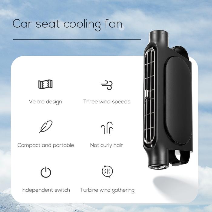 JTTOP" MEMO CAR SEAT COOLING FAN KIPAS MOBIL UDARA