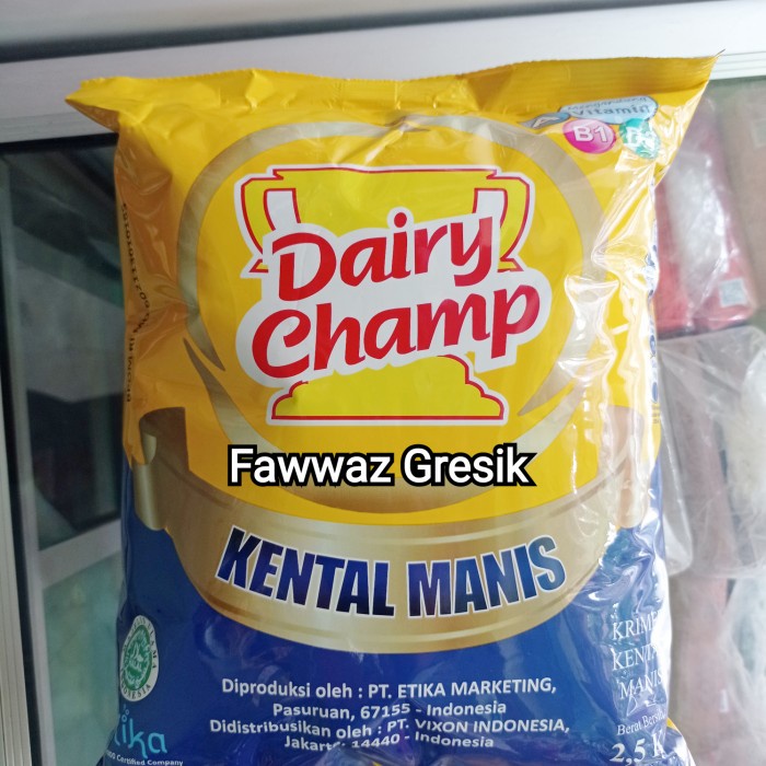 

Dairy Champ Kental Manis 2.5 Kg / Susu Kental Manis Dairy Champ 2,5Kg Harga Promo