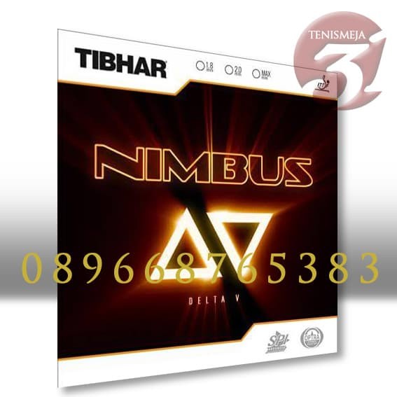 Termurah NIMBUS DELTA V, Rubber/Karet tenis meja dari Tibhar