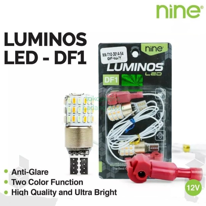 LAMPU LED T10 LUMINOS 2 MODE SENJA PLUS SEIN UNTUK SEMUA MOTOR