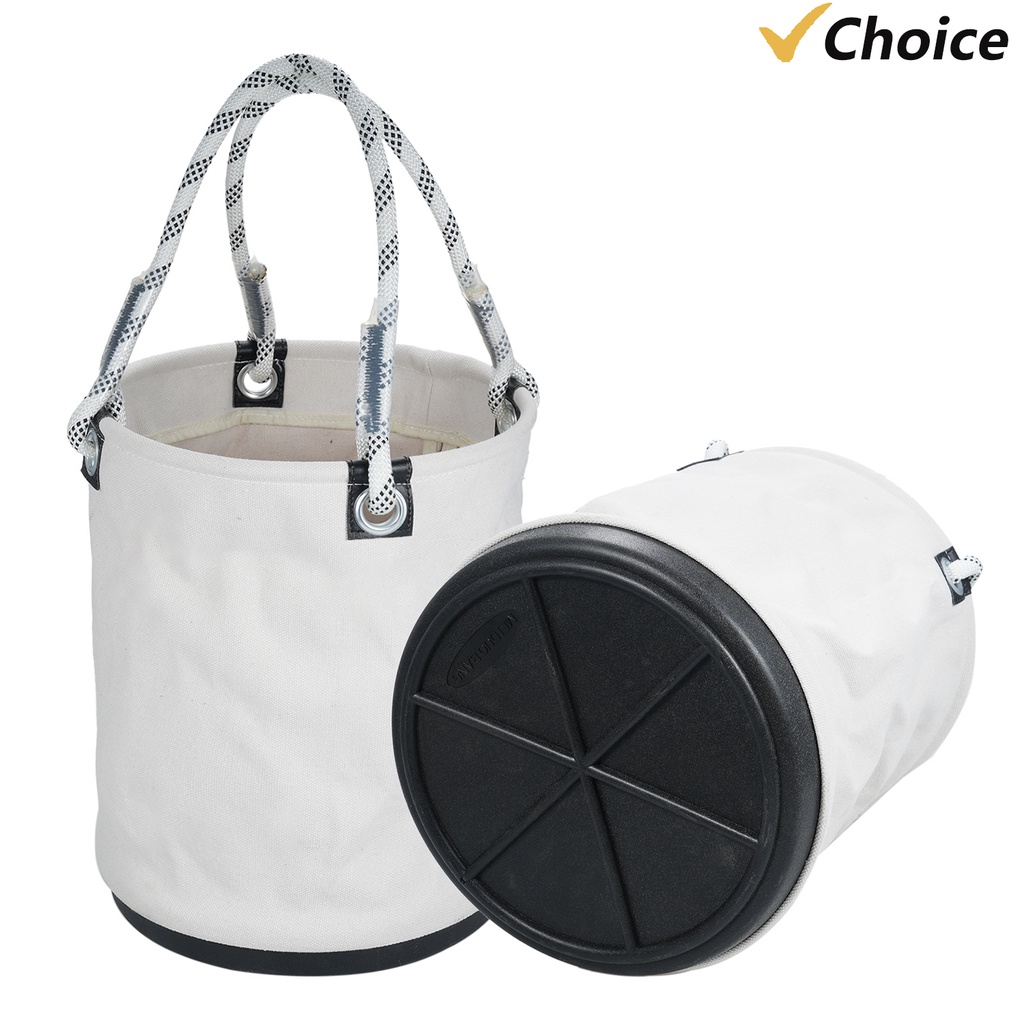 PENGGONG Canvas Circular Foldable Tool Storage Bag Tool Organizers Bag Collapsible Storage Basket Ga