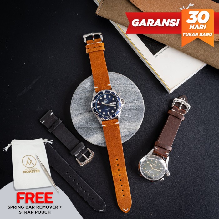 Tali Jam Tangan Strap Kulit Handmade Genuine Suede Leather Watch L6Sl