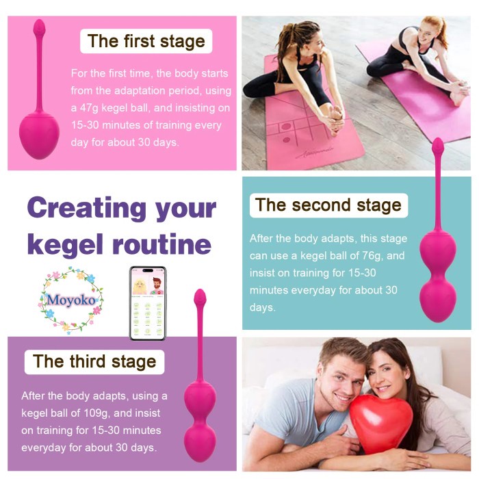 nov Kegel ball Bola Kegel Ball Exercise Muscle V Setelah Lahiran Normal Manual dan Getar Ball Alat