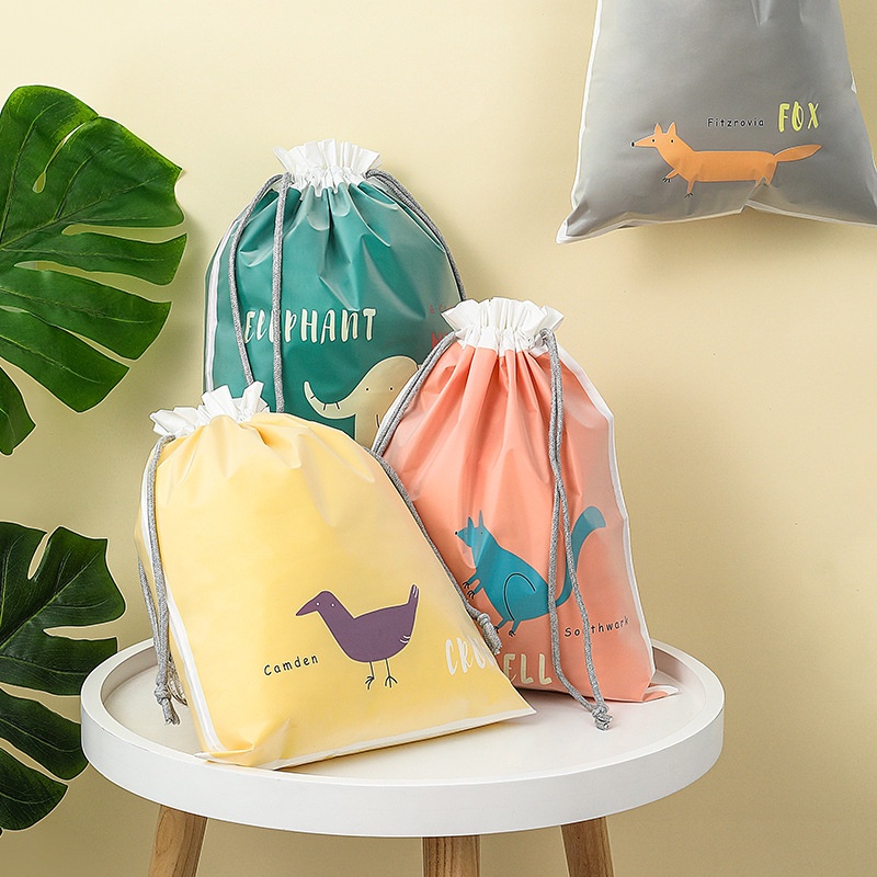 Plastic Storage Bag Drawstring Bag Waterproof Storage Bag Travel Storage Bag Wet Clothes Swimsuit