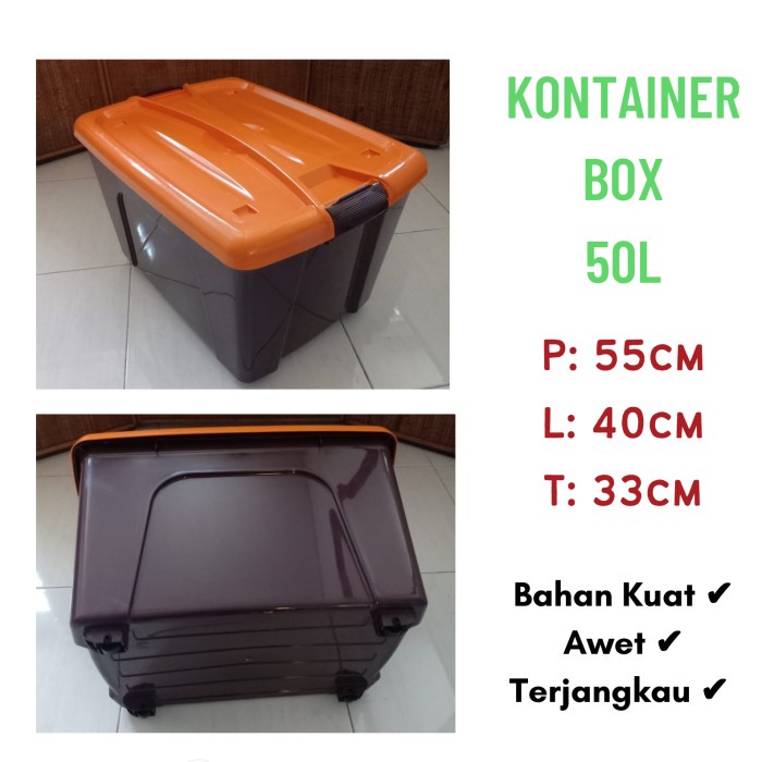 Container box 50L / box kontainer 50liter / box 50L per 6pcs