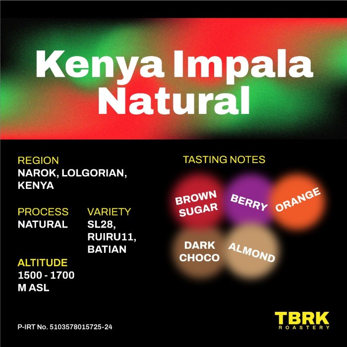 

Kenya Impala 200 gram Natural