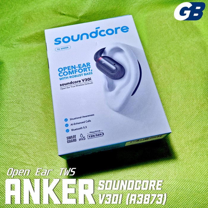 Anker Soundcore V30i A3873 Open Ear Headphone IPX5 Robust Bass TWS Headset Earbuds Harga MurahBebas